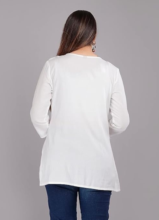 Embroidered Rayon Short Kurta Backside