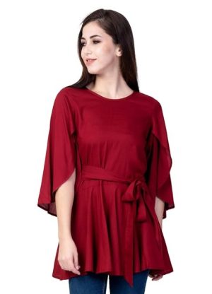 Regular Fit Fancy Top Front Side