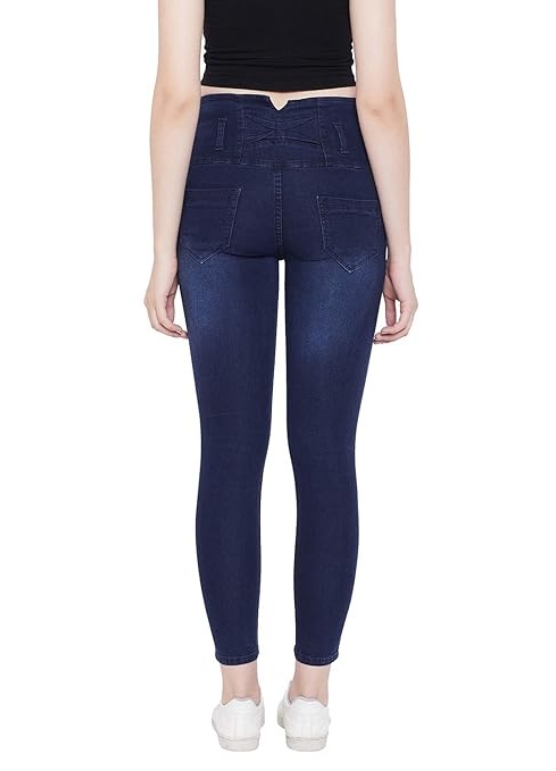 Women's Denim Stretchable High Waist Jeans Backside