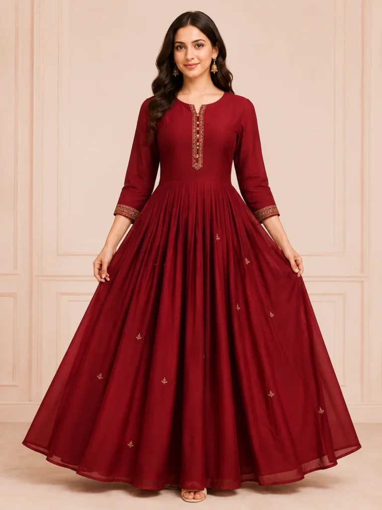 Floor Length Anarkali Kurti for Women